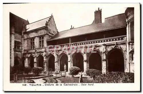 Ansichtskarte AK Tours Cloitre de la Cathedrale Cote Nord