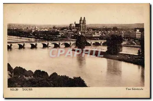 Cartes postales Tours vue generale