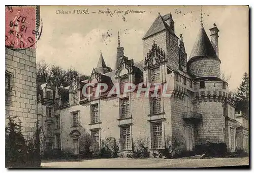 Cartes postales Chateau d'Usee Facade Cour d'Honneur