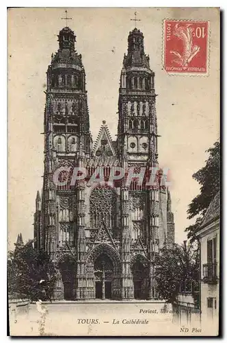 Cartes postales Tours la Cathedrale