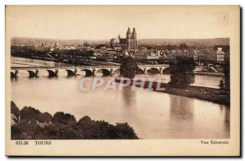 Cartes postales Tours vue generale