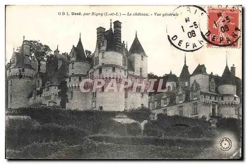 Ansichtskarte AK Usse par Rigny I et L le Chateau vue generale