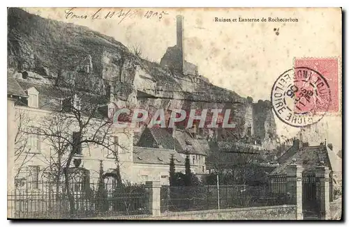 Cartes postales Ruines et Lanterne de Rochecorbon