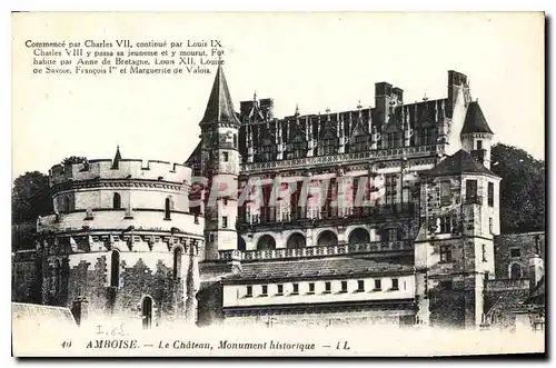 Cartes postales Amboise le Chateau Monument historique