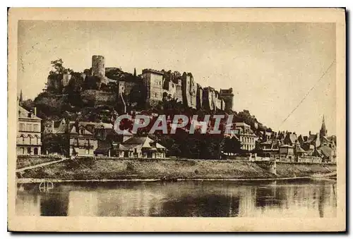 Cartes postales Chinon I et L Ruines du Chateau Mon hist