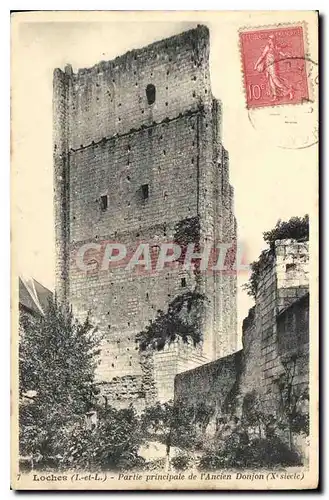 Ansichtskarte AK Loches I et L partie principale de l'ancien Donjon X siecle