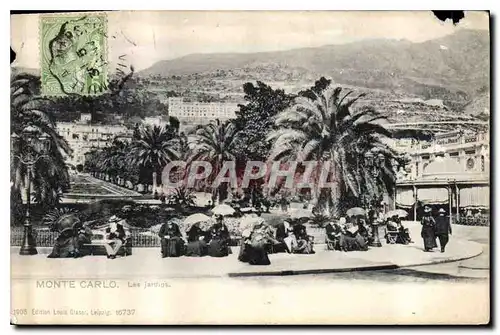 Cartes postales Monte Carlo les Jardins