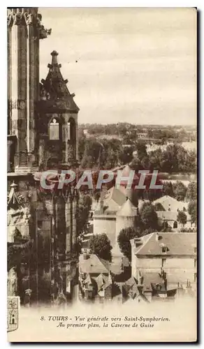 Ansichtskarte AK Tours vue generale vers Saint Symphorien au premier plan la Caserne de Guise