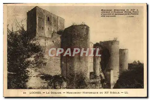 Ansichtskarte AK Loches le Donjon Monument historique du XII siecle