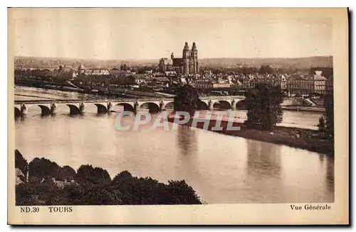 Cartes postales Tours vue generale