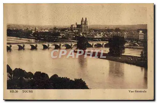 Cartes postales Tours vue generale