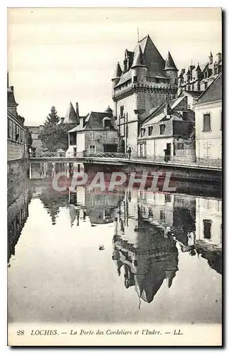 Ansichtskarte AK Loches la Porte des Cordeliers et l'Indre