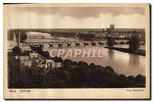 Cartes postales Tours vue generale