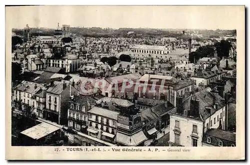 Cartes postales Tours I et L vue generale