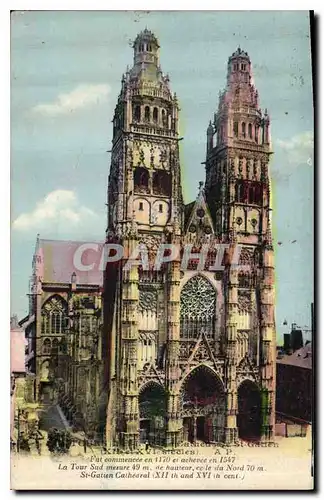 Cartes postales Tours Cathedrale St Gatien