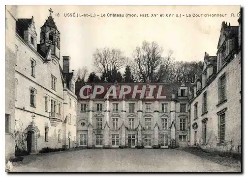 Ansichtskarte AK Usee I et L le Chateau mon hist XV et XVI S la Cour d'honneur