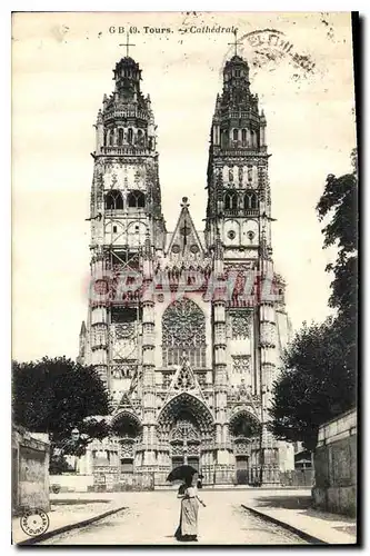 Cartes postales Tours Cathedrale