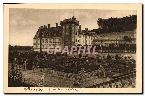 Cartes postales Villandry I et L le Chateau et les Jardins