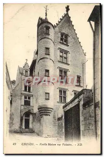 Cartes postales Chinon Vieille Maison rue Voltaire