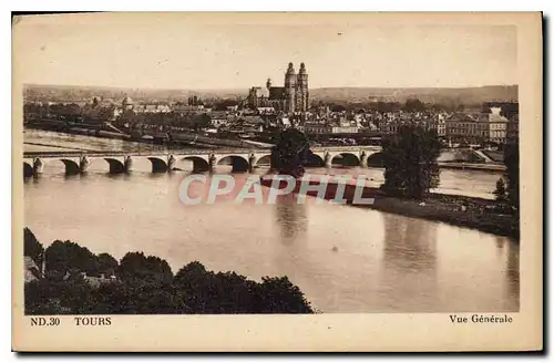 Cartes postales Tours vue generale