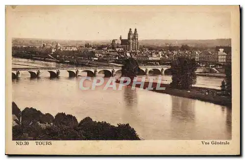 Cartes postales Tours vue generale