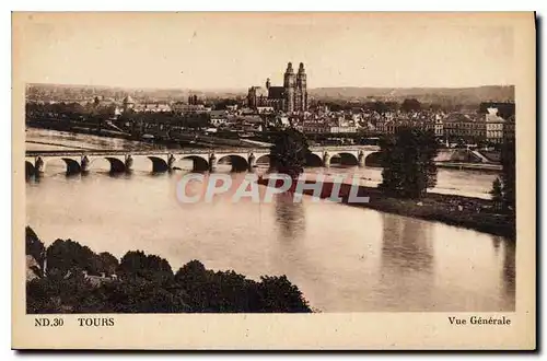 Cartes postales Tours vue generale