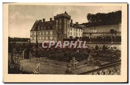 Cartes postales Villandry I et L le Chateau et les Jardins