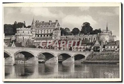 Cartes postales Amboise I et L le Chateau sur la Loire