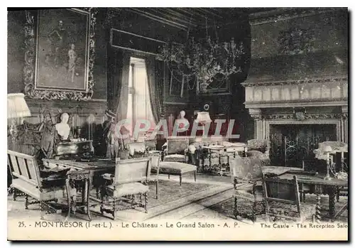 Cartes postales Montresor I et L le Chateau le Grand Salon