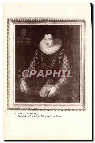 Cartes postales Azay le Rideau Portail presume de Marguerite de Valois