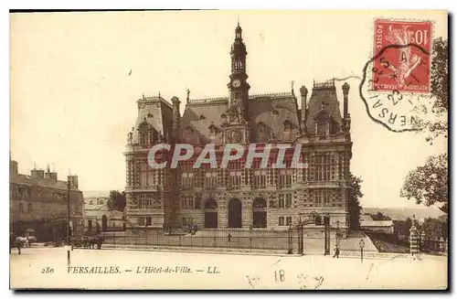 Cartes postales Versailles l'hotel de Ville