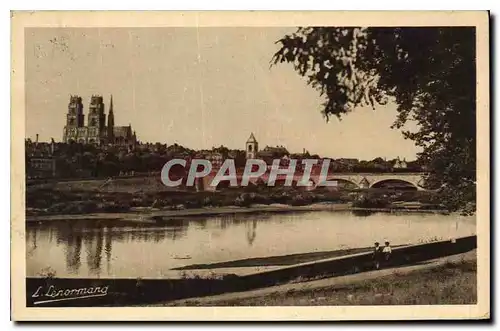 Cartes postales Orleans les bords de la Loire le Pont et vue generale