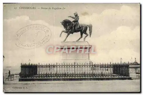 Cartes postales Cherbourg Statue de Napoleon 1er