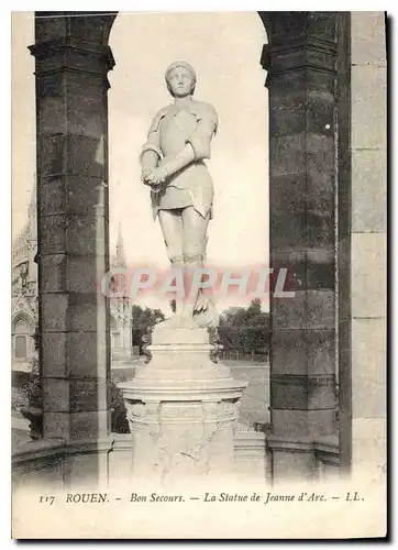 Cartes postales Rouen Bon Secours la Statue de Jeanne d'Arc