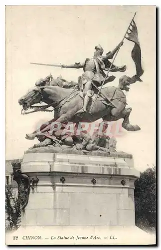 Cartes postales Chinon la Statue de Jeanne d'Arc