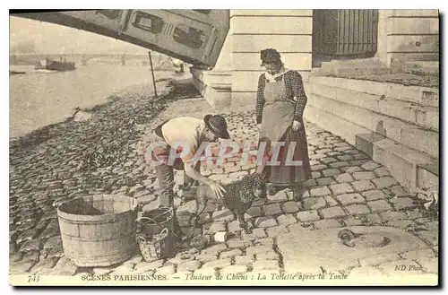 REPRO Scenes Parisienne Tondeur de Chiens la Tollette apres la Toure