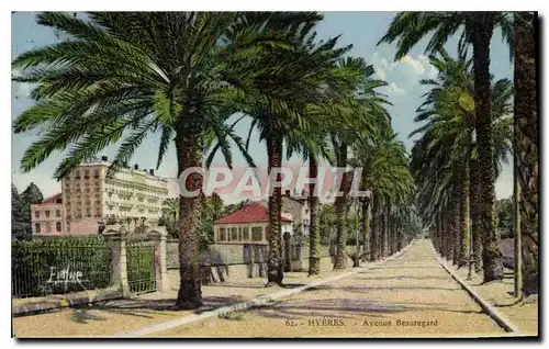 Cartes postales Hyeres Avenue Beauregard