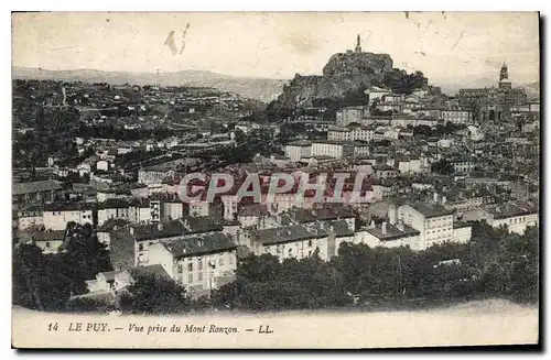 Ansichtskarte AK Le Puy vue prise du Mont Ronzon