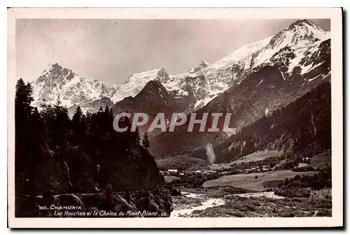 Cartes postales Chamonix Les Hauches et la Chaine du Mont Blanc