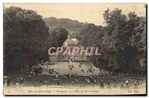 Ansichtskarte AK Parc de Saint Cloud Perspective de l'Allee du fer a Cheval