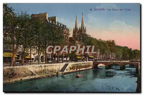 Ansichtskarte AK Quimper Les Quais de l'Odet