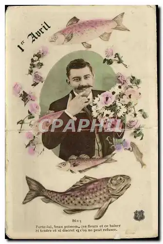 Cartes postales 1er Avril Homme