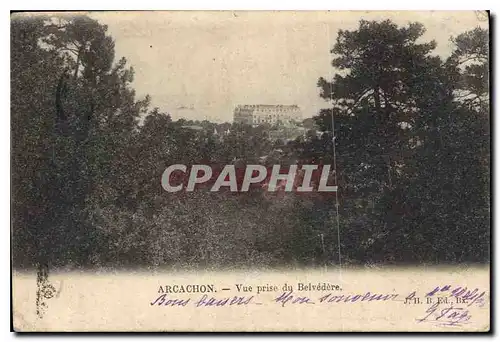 Cartes postales Arcachon Vue prise du Belvedere