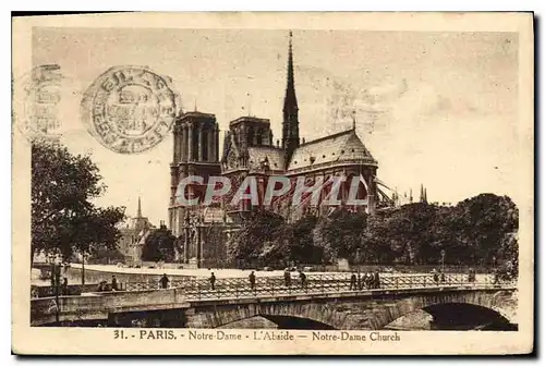 Cartes postales Paris Notre Dame L'Abside