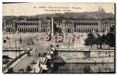 Cartes postales Paris Place de la Concorde Panorama