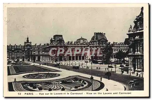 Ansichtskarte AK Paris Vue sur le Louvre et le Carrousel