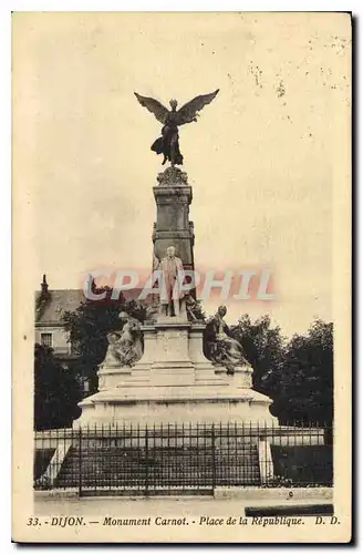 Ansichtskarte AK Dijon Monument Carnot Place de la Republique