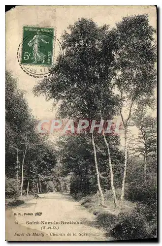 Cartes postales Saint Nom la Breteche S et O Foret de Marly Chemin de la Gare