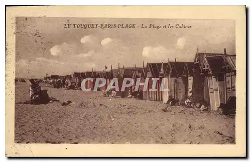 Cartes postales Le Touquet Paris Plage La Plage et les Cabines