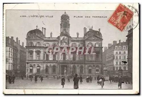 Cartes postales Lyon L'Hotel de Ville Place des Terreaux